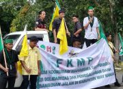 Plt Bupati Way Kanan Tak Temui Massa, FKMP Ancam Gelar Aksi Jilid II