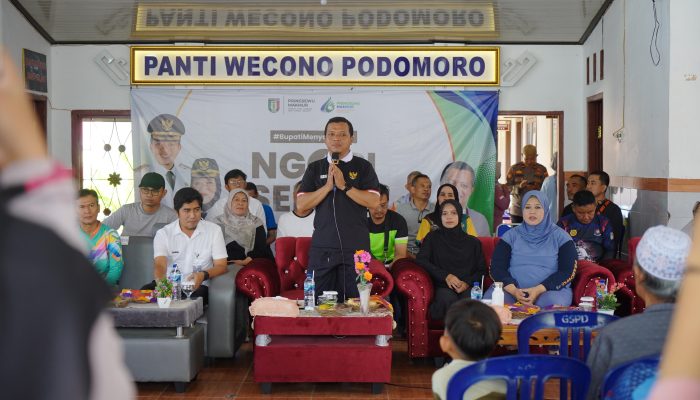 Ngopi Serasi di Pekon Podomoro, Bupati & Wabup Pringsewu Serap Aspirasi Warga