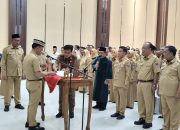 100 Pejabat Pemkot Metro Dilantik, Walikota Berpesan Tingkatkan Kinerja