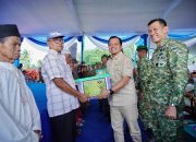 Pangdam XXI/Raden Inten Resmikan Jembatan Gantung Garuda Tahap II di Pringsewu