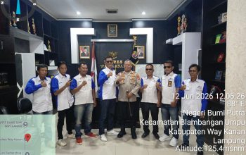 Kapolres Way Kanan Perkuat Silahturahmi Dengan Awak media Online Indonesia