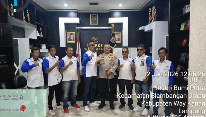 Kapolres Way Kanan Perkuat Silahturahmi Dengan Awak media Online Indonesia