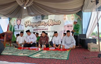 Ribuan muslimat NU satu kabupaten Way Kanan hadiri pengajian akbar serta doa bersama di kampung tanjung rejo, kecamatan negri agung, kabupaten Way Kanan