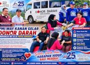 PMI Way Kanan Gelar Donor Darah Meriahkan HUT ke-25 Partai Demokrat, Puluhan Warga Antusias Berdonor