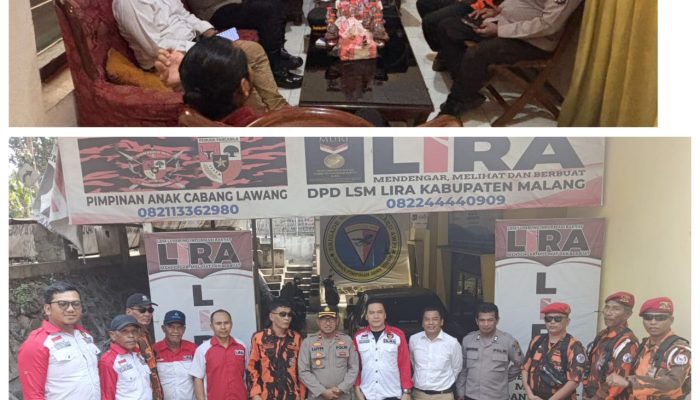 Kapolsek Lawang Silaturahmi ke Sekretariat LSM LIRA Malang dan PP Lawang