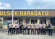 Kunker di Polsek Baradatu, Kapolres Way Kanan Tekankan Jajaran Tidak Ada Personel Terlibat Judi dan Narkoba
